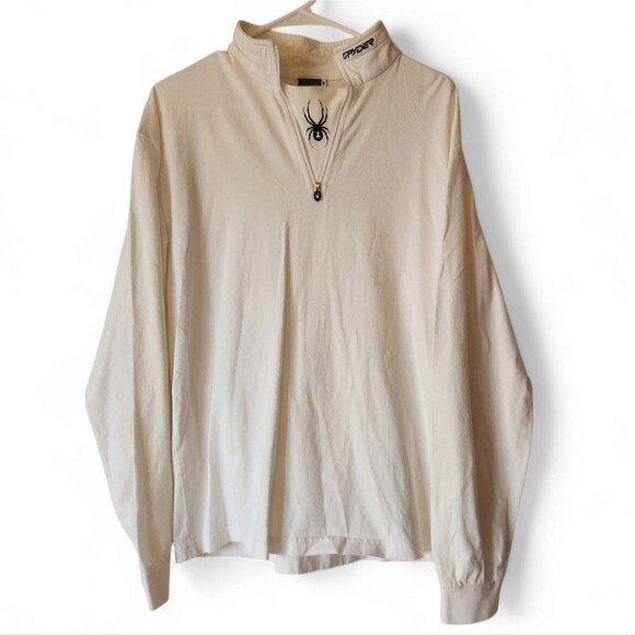 Spyder quarter-zip pullover long sleeve tee L - Picture 1 of 9